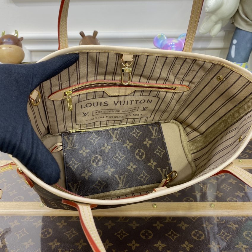 louis vuitton neverfull mm brown classic 9