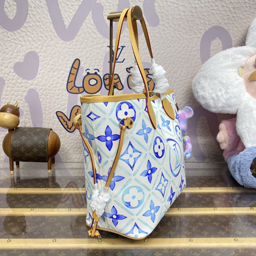 louis vuitton neverfull mm bue 9