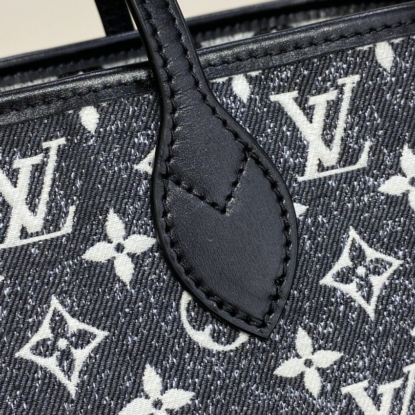 louis vuitton neverfull mm denim 7