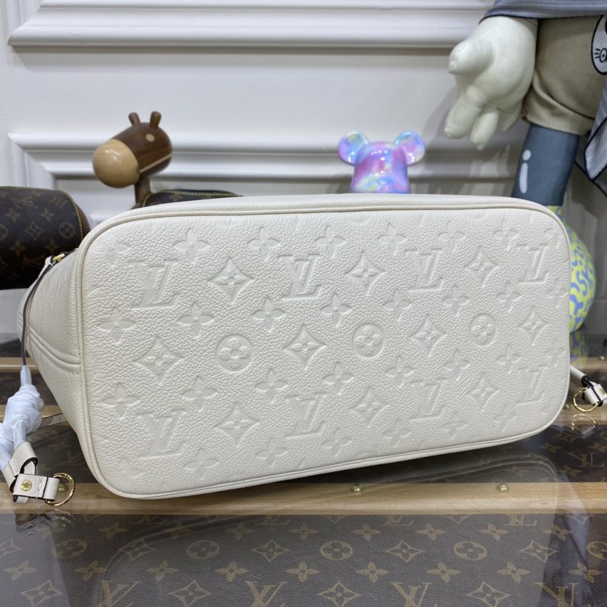 louis vuitton neverfull mm full beige 2