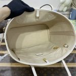 louis vuitton neverfull mm full beige 3