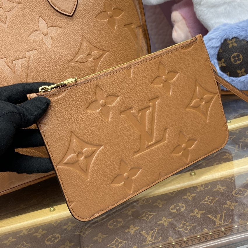 louis vuitton neverfull mm full brown 8