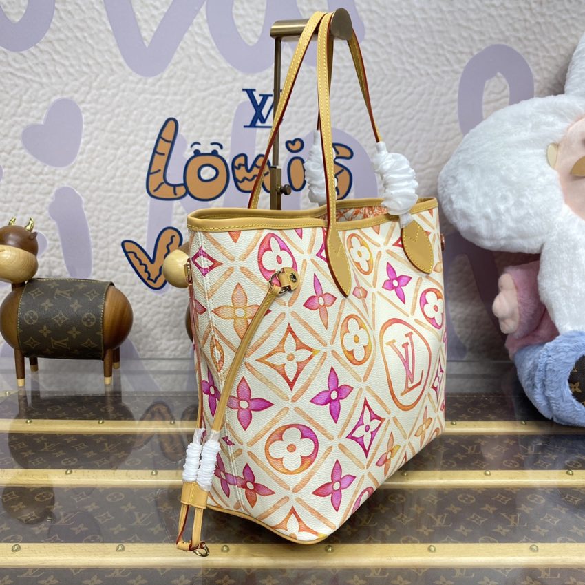 louis vuitton neverfull mm orange 10