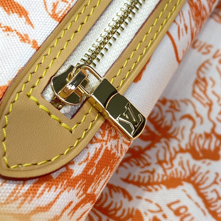 louis vuitton neverfull mm orange 4