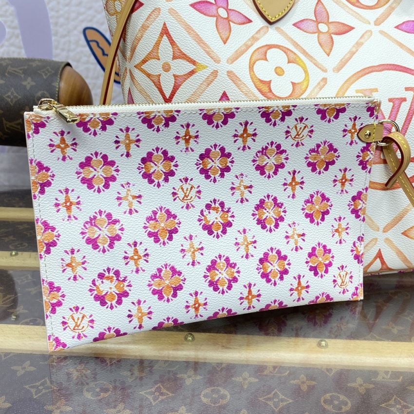 louis vuitton neverfull mm orange 6