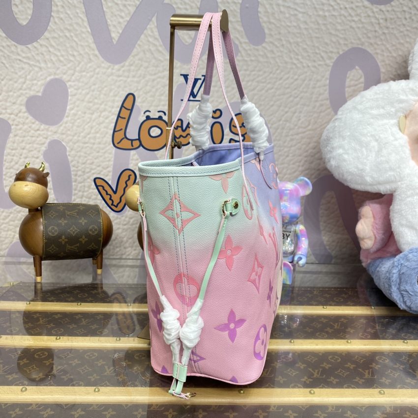 louis vuitton neverfull mm purple 5