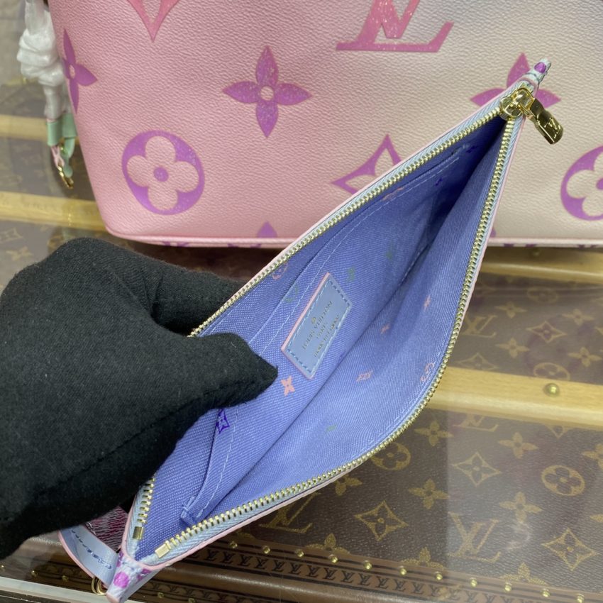 louis vuitton neverfull mm purple 7