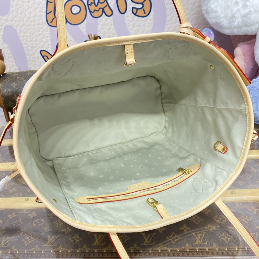 louis vuitton neverfull mm white 4