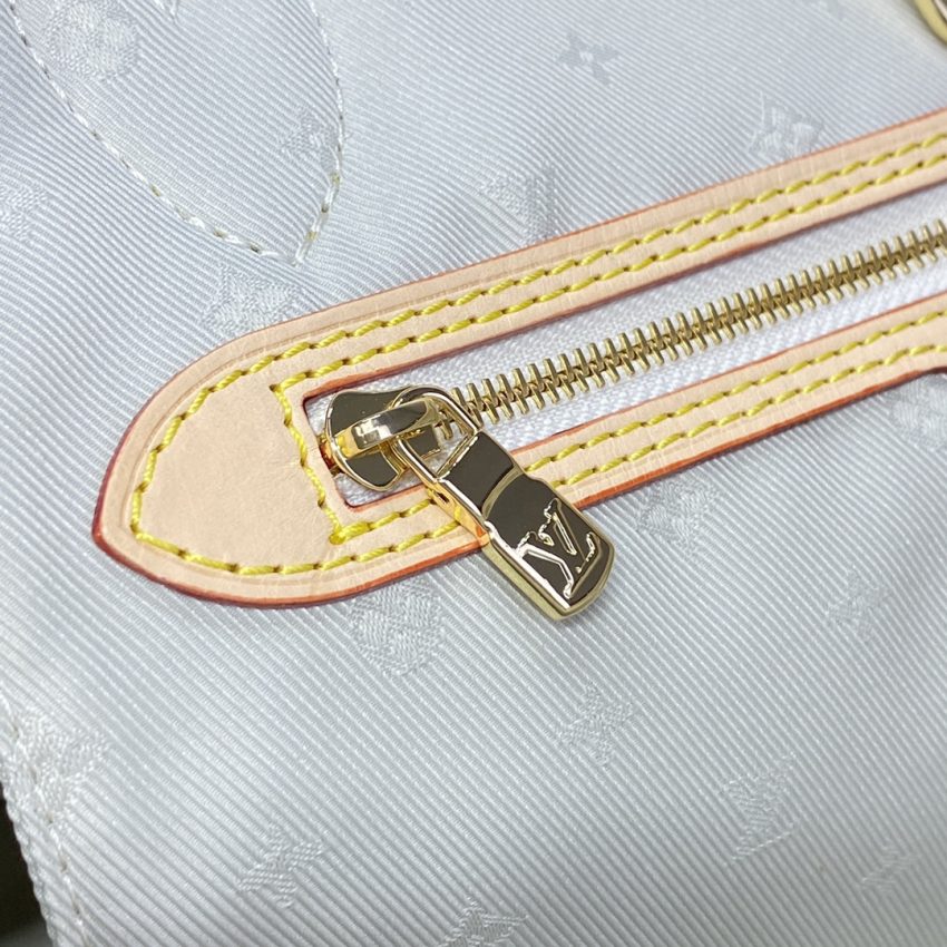 louis vuitton neverfull mm white 6