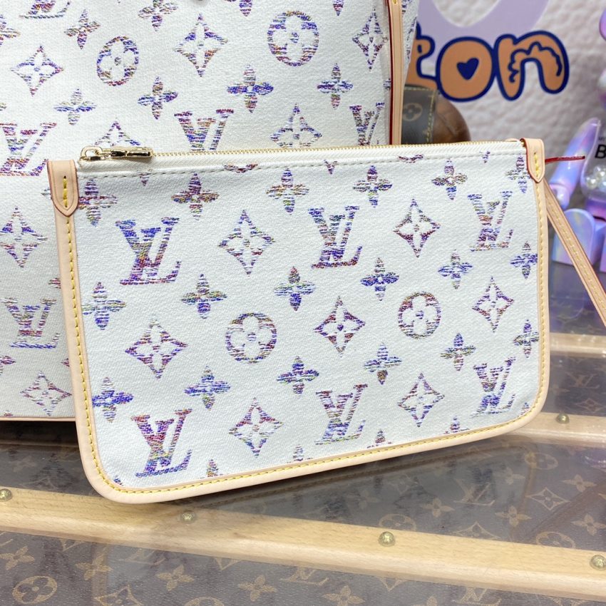 louis vuitton neverfull mm white 7