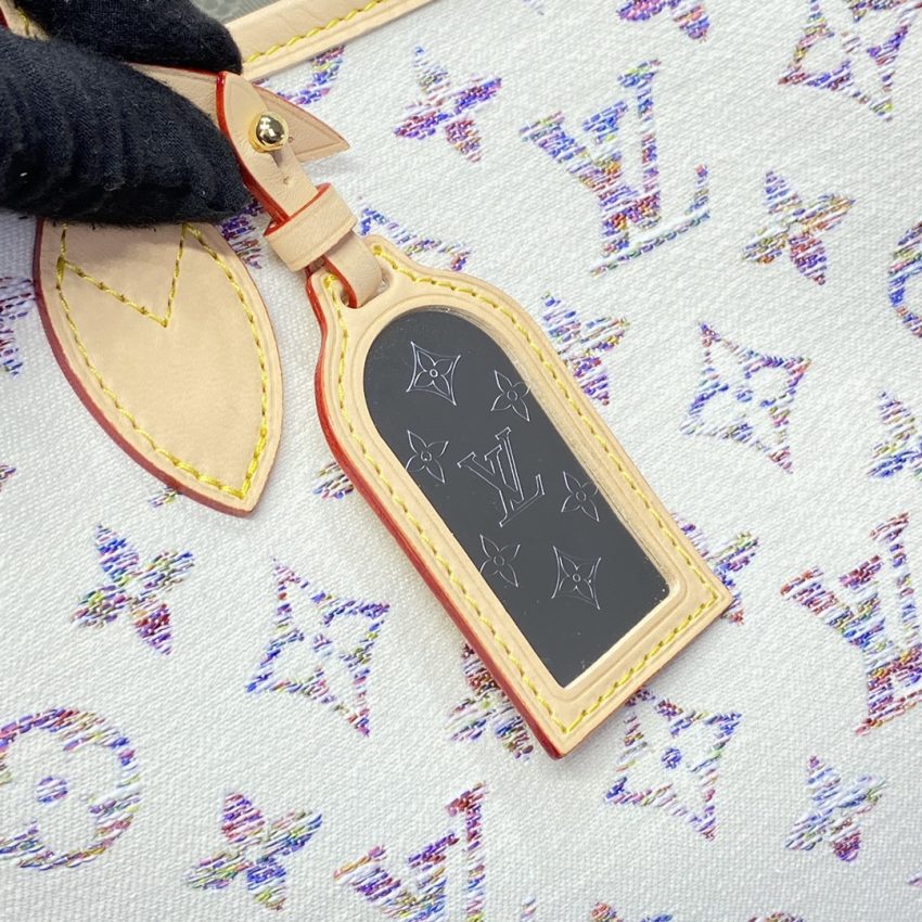 louis vuitton neverfull mm white 8