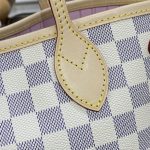 louis vuitton neverfull mm white grid 2