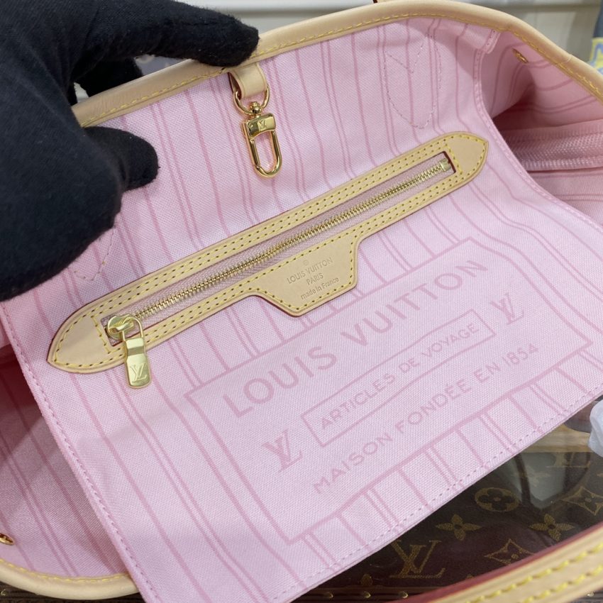 louis vuitton neverfull mm white grid 8
