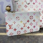 louis vuitton neverfull mm white orange 10