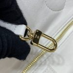 louis vuitton neverfull mm white orange 2