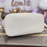 louis vuitton neverfull mm white orange 4