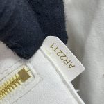 louis vuitton neverfull mm white orange 9