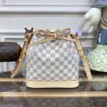 louis vuitton noe bucket white grid 2
