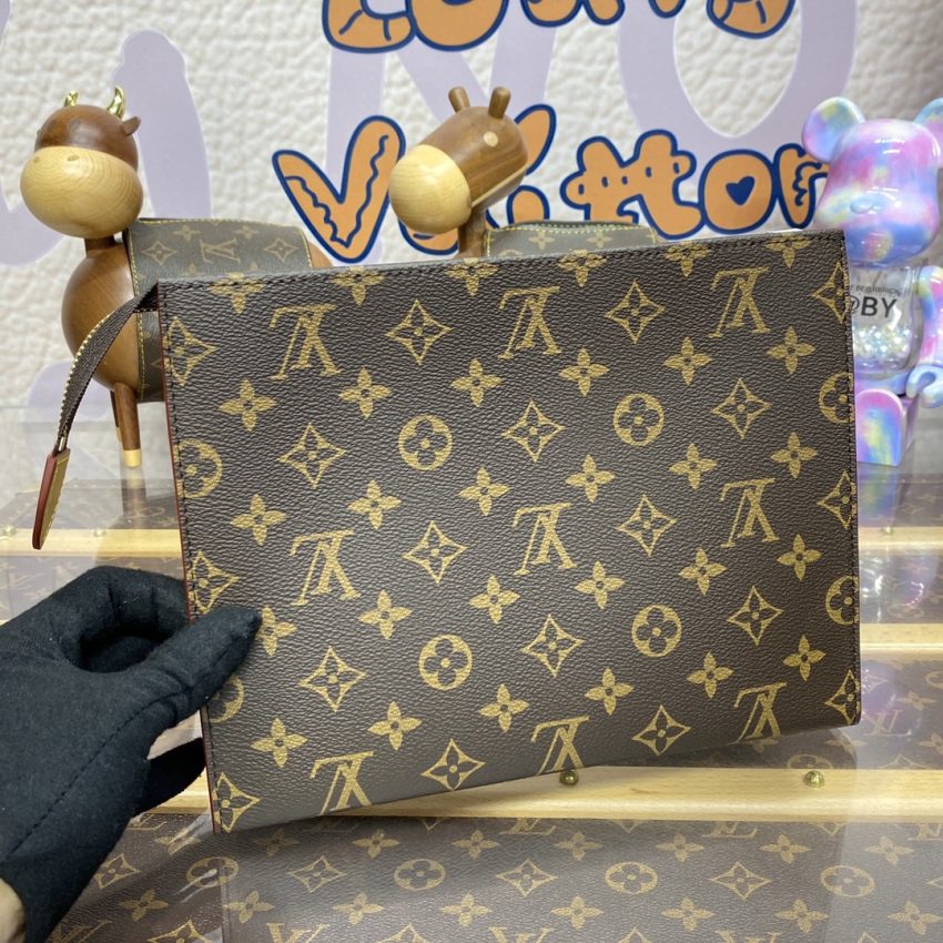 louis vuitton pochette voyage canvas brown 7