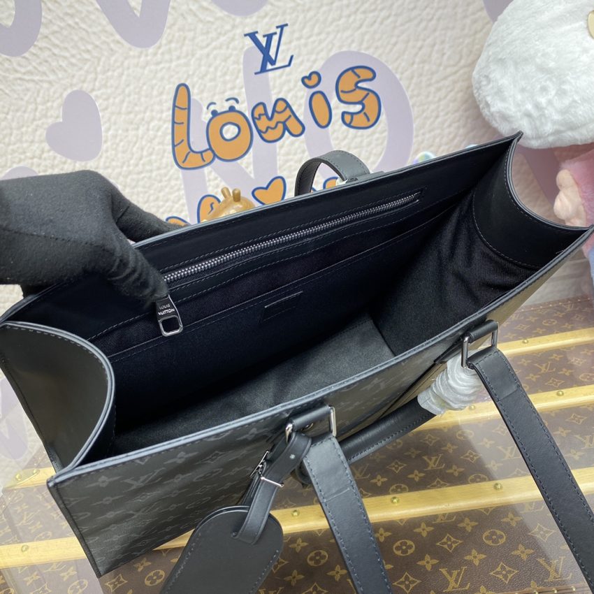 louis vuitton sac plat black large 7