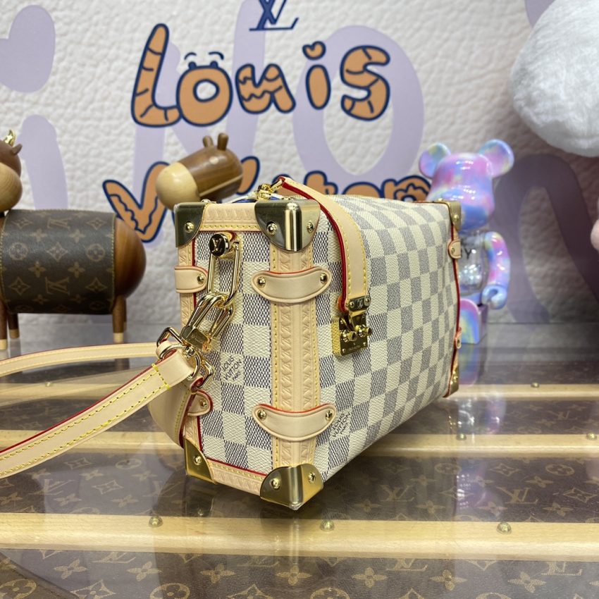 louis vuitton side trunk beige square 2