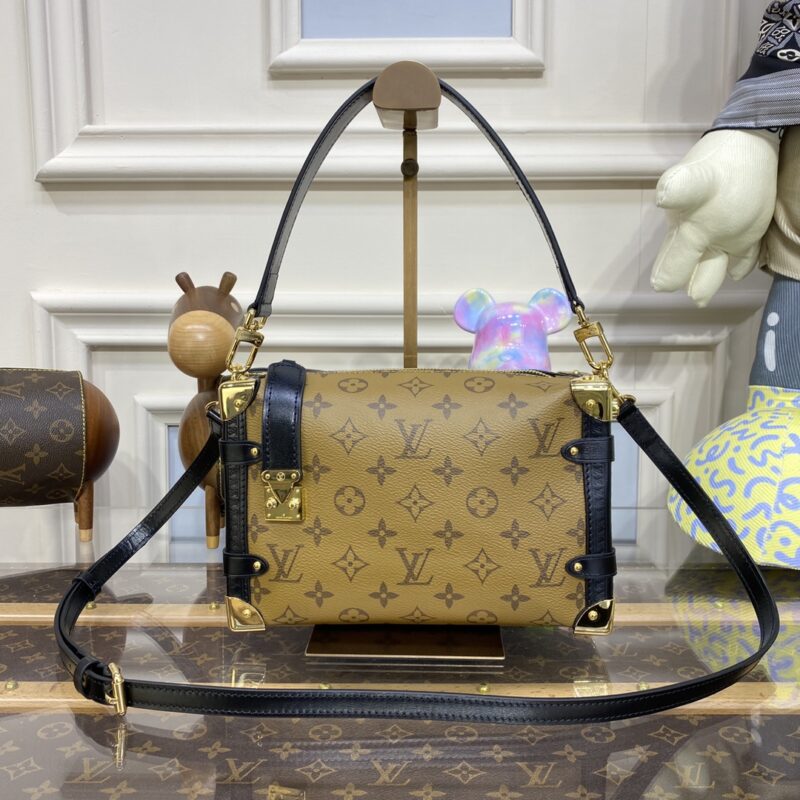 louis vuitton side trunk brown canvas 2