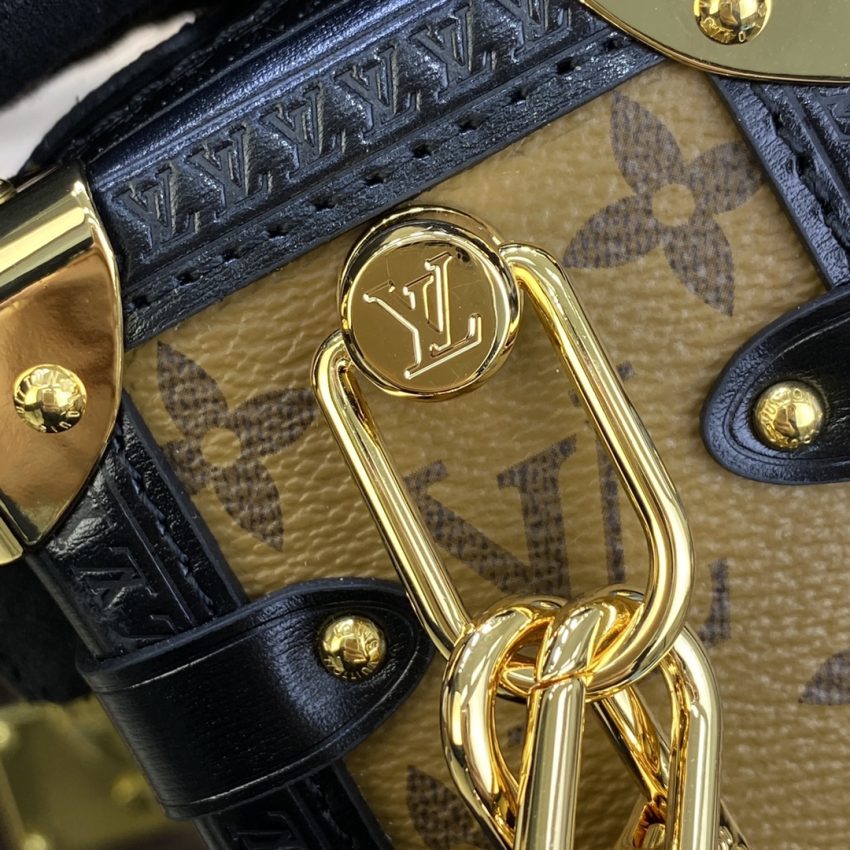 louis vuitton side trunk brown canvas 3