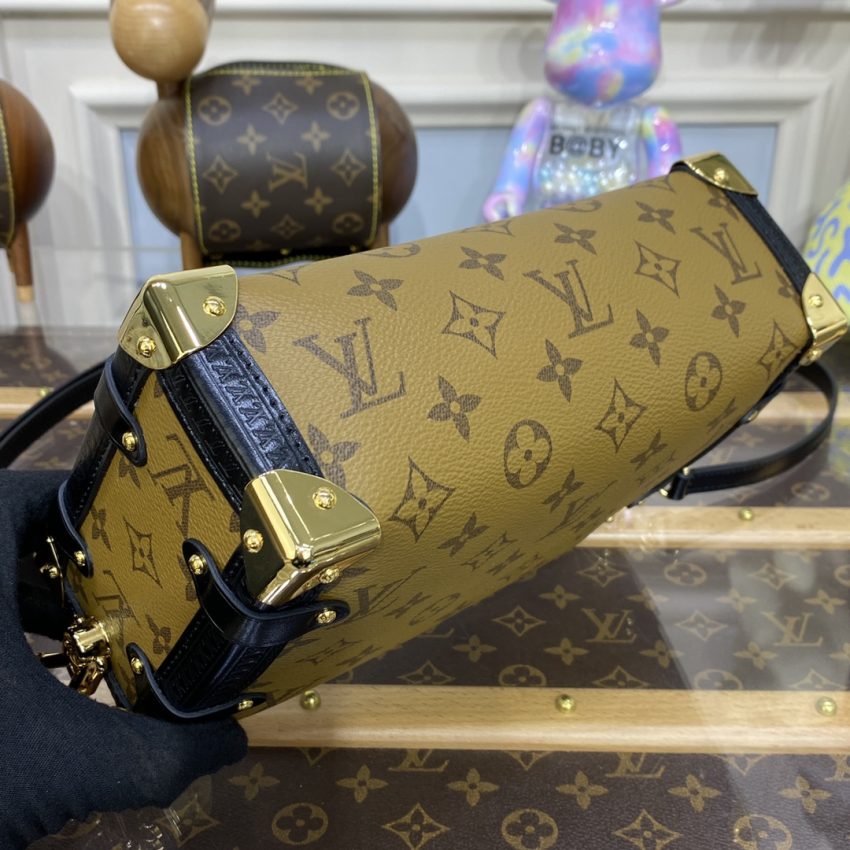 louis vuitton side trunk brown canvas 4