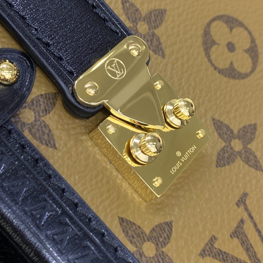 louis vuitton side trunk brown canvas 5