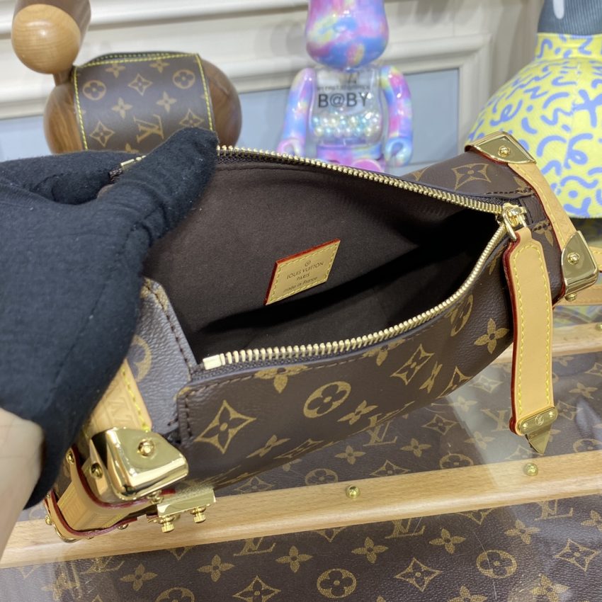 louis vuitton side trunk dark brown 4