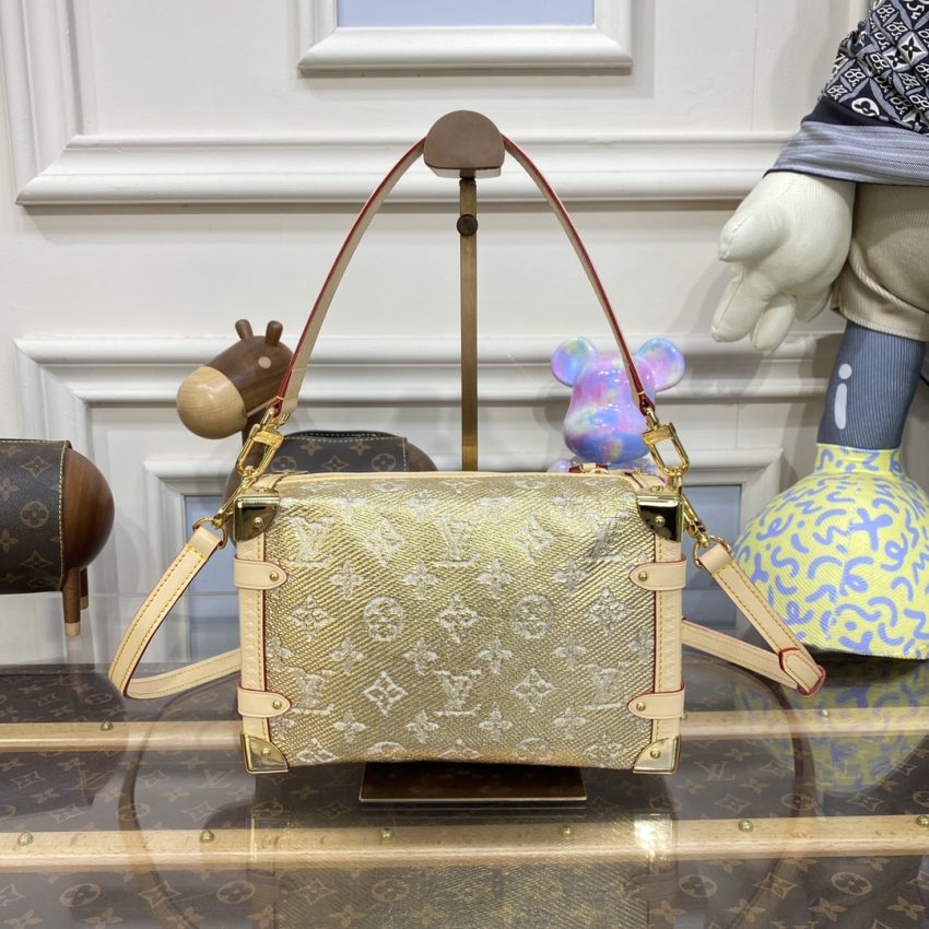 Louis Vuitton sivulaukku kultainen 8