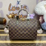 louis vuitton speedy 18 brown grid 8