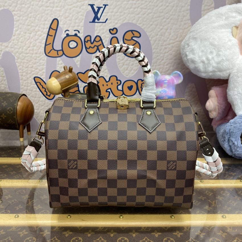 louis vuitton speedy 18 brown grid 8