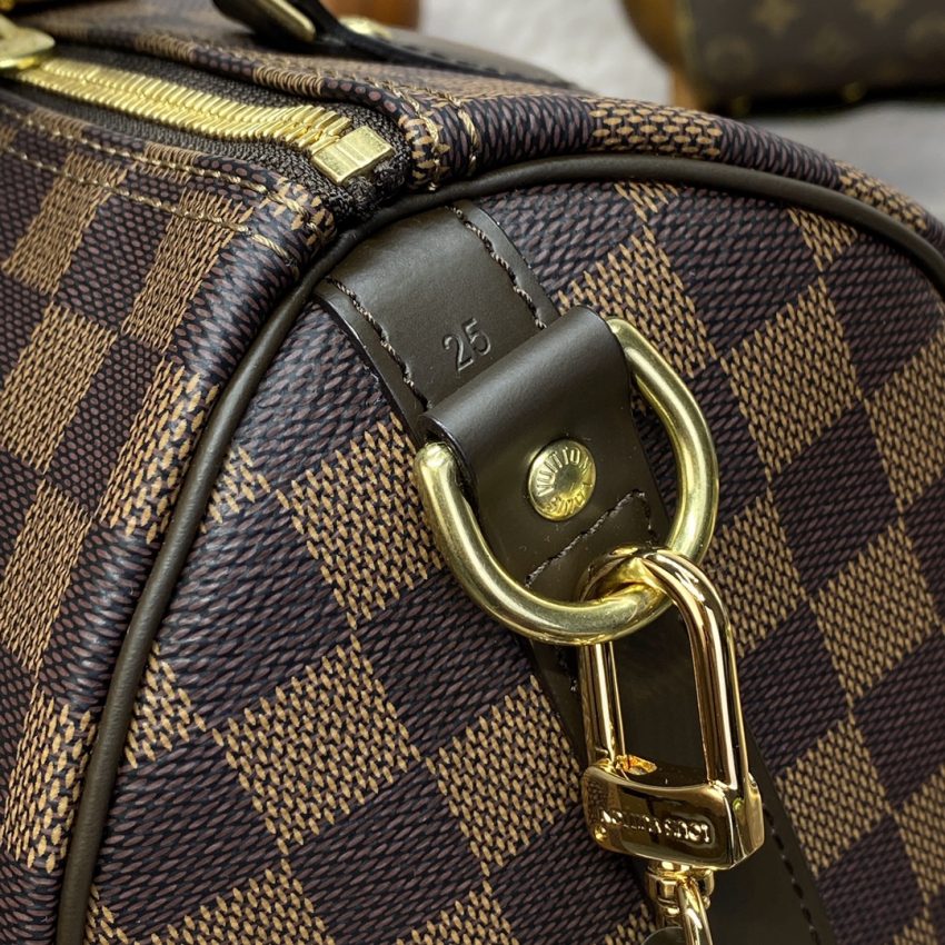 louis vuitton speedy 18 brown grid 9