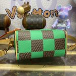 louis vuitton speedy 18 green grid 4