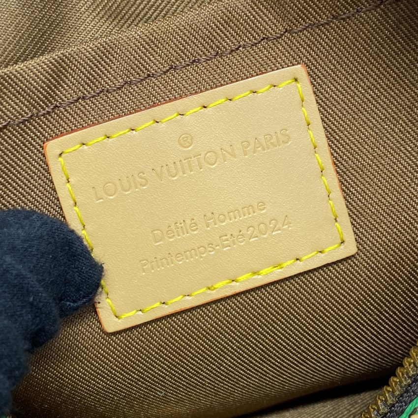 louis vuitton speedy 18 green grid 5