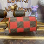 louis vuitton speedy 18 red grid 6