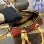 louis vuitton speedy 18 red grid 7