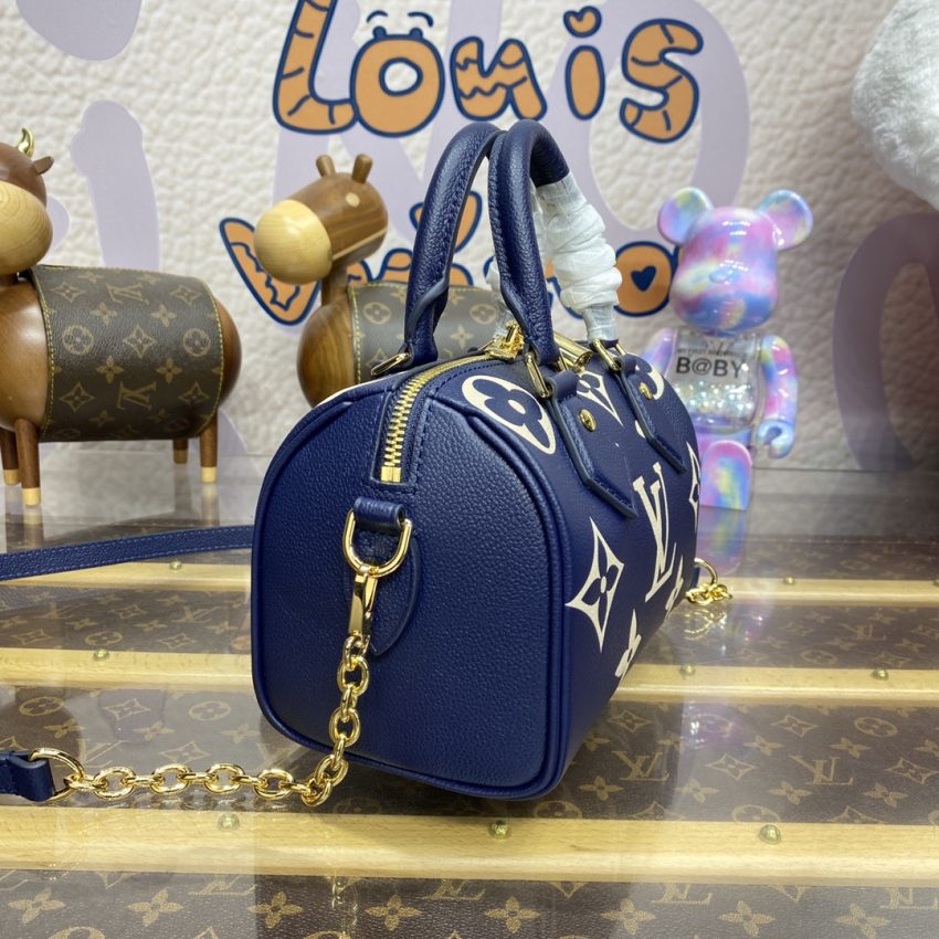 louis vuitton speedy bandouliere 20 blue 8