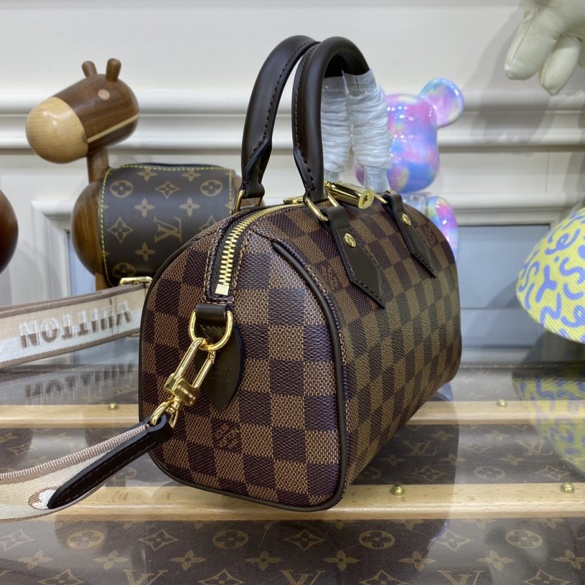 louis vuitton speedy bandouliere 20 brown grid 2