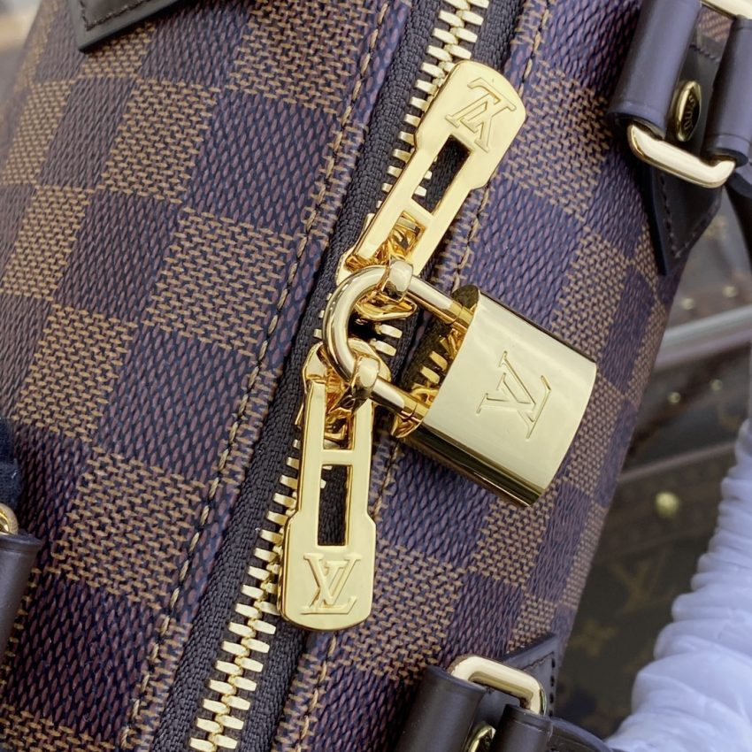 louis vuitton speedy bandouliere 20 brown grid 3