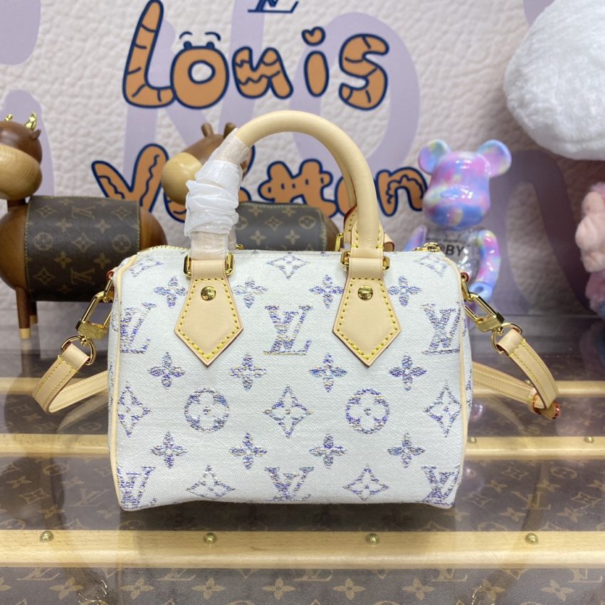 louis vuitton speedy bandouliere 20 white grey 2
