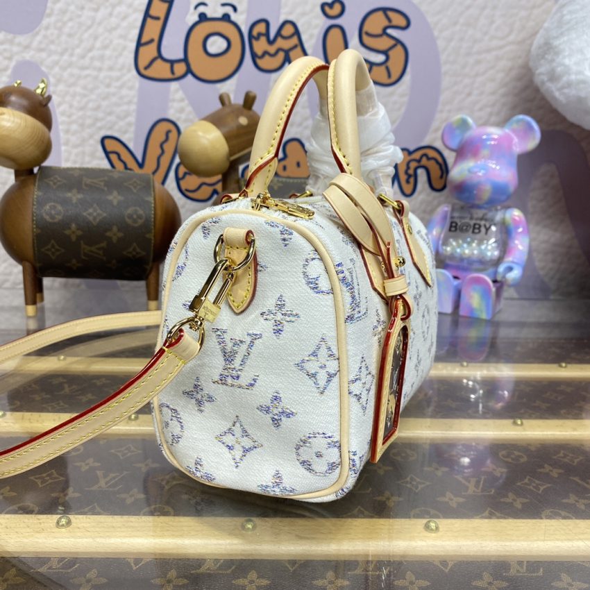 louis vuitton speedy bandouliere 20 white grey 8