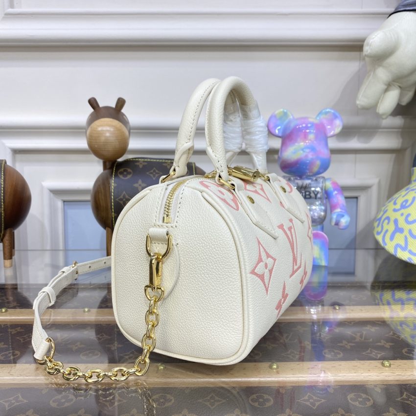 louis vuitton speedy bandouliere 20 white pink 4