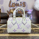 louis vuitton speedy bandouliere 20 white purple 2