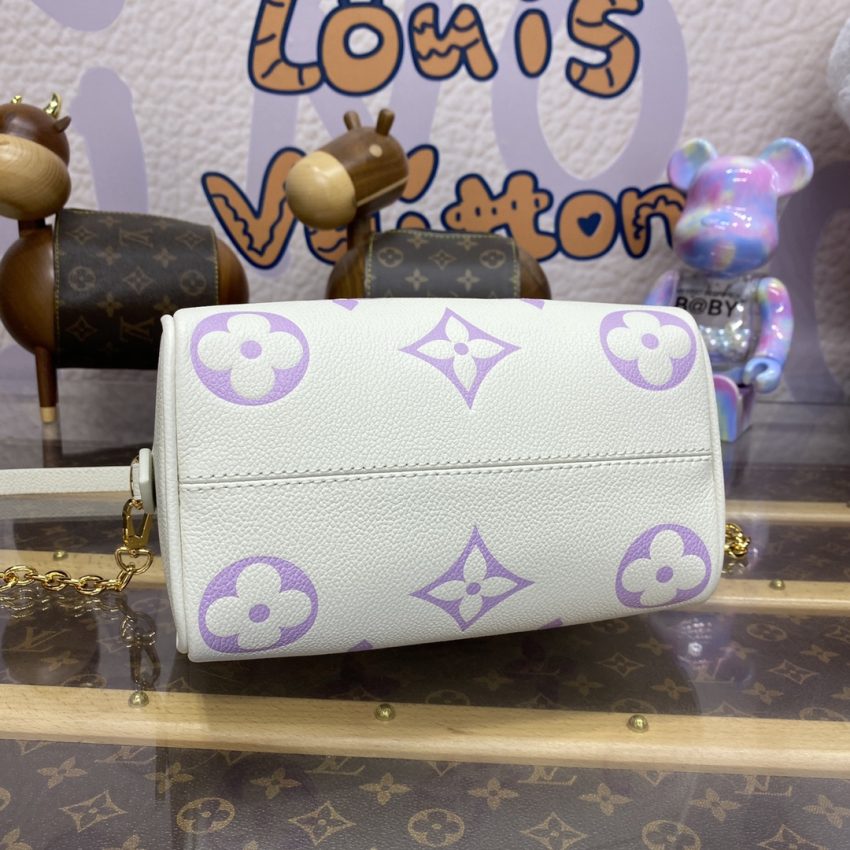 louis vuitton speedy bandouliere 20 white purple 3