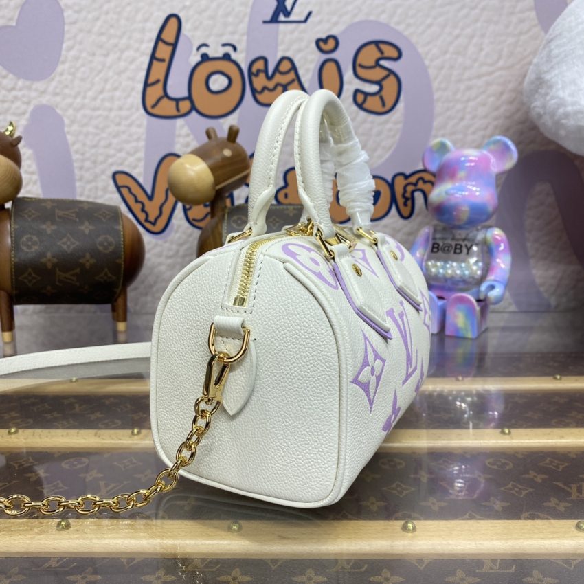 louis vuitton speedy bandouliere 20 white purple 7