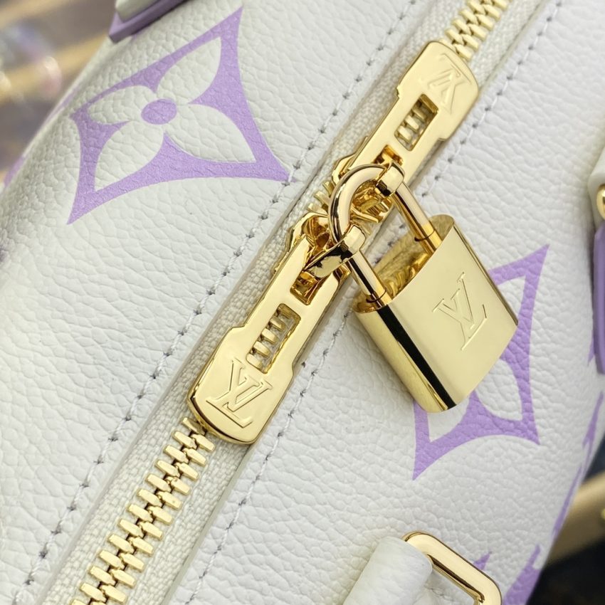 louis vuitton speedy bandouliere 20 white purple 8