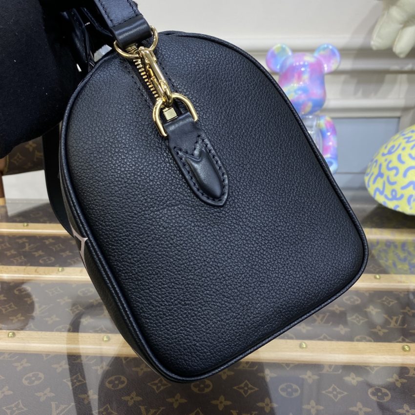 louis vuitton speedy bandouliere 25 black pink 5
