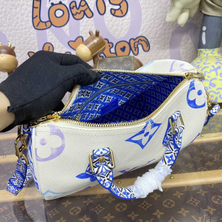 louis vuitton speedy bandouliere 25 blue 2
